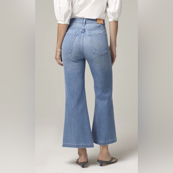 Citizens Of Humanity Women’s Cassie Front Yoke Bell Flare Jeans Size 24 Crop - Picture 3 of 12